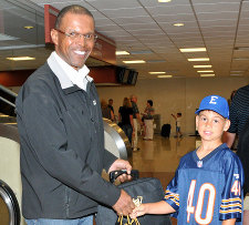 Drew Newsome and Gale Sayers