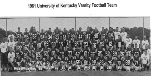 1961 University of Kentucky Varsity Football Team