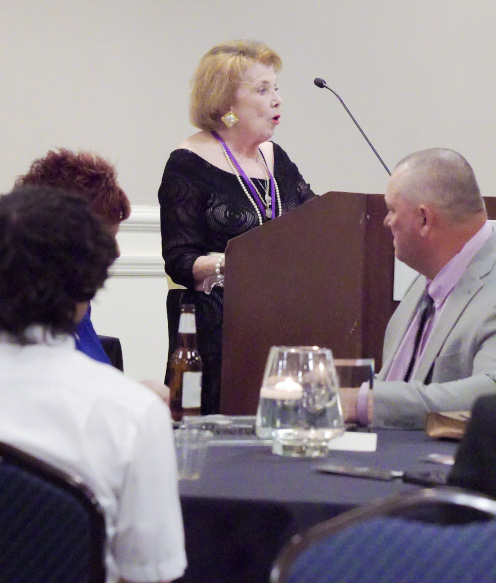 Kay introduces keynote speaker